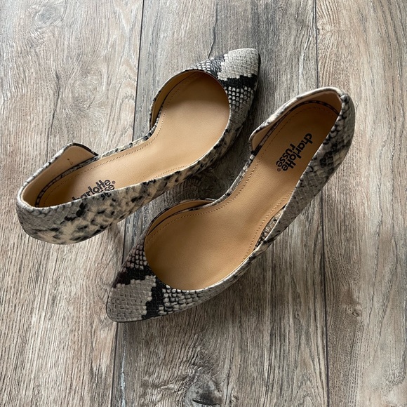 Charlotte Russe, in style Ellie Pump Heels. Color: Snake Print - Picture 3 of 4